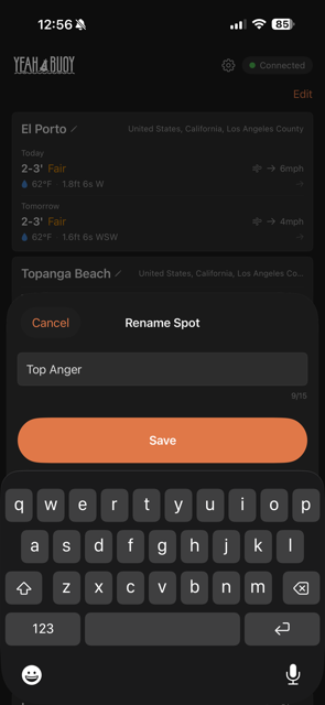 Type a custom name